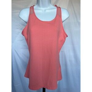 Nike Tank Top Size Medium Peach Coral Racerback Shirt Gym Running Training Run